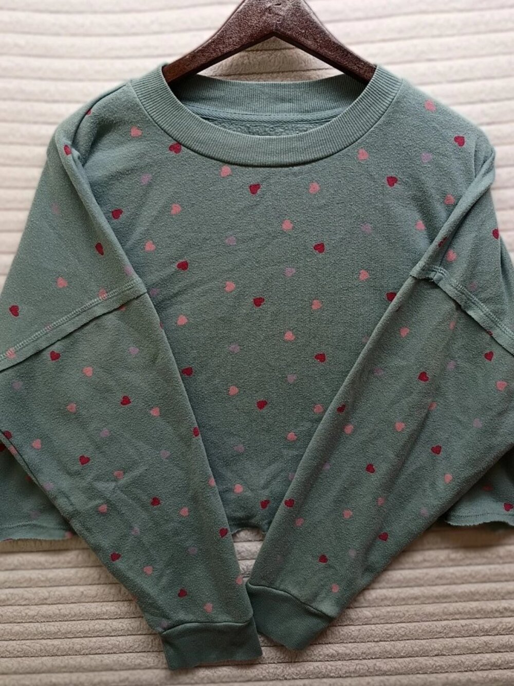 Colsie Crewneck Sweatshirt Crop Top Style Light Blue Women’s Plus Size Medium 16